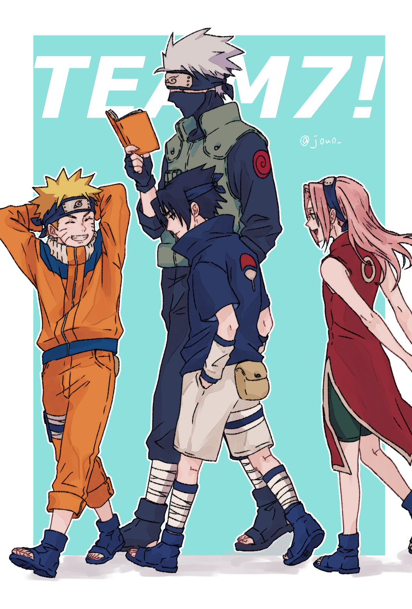 j0u0_'s tweet photo. #NARUTO 
team7!!!! https://t.co/4dIlNVWDjq