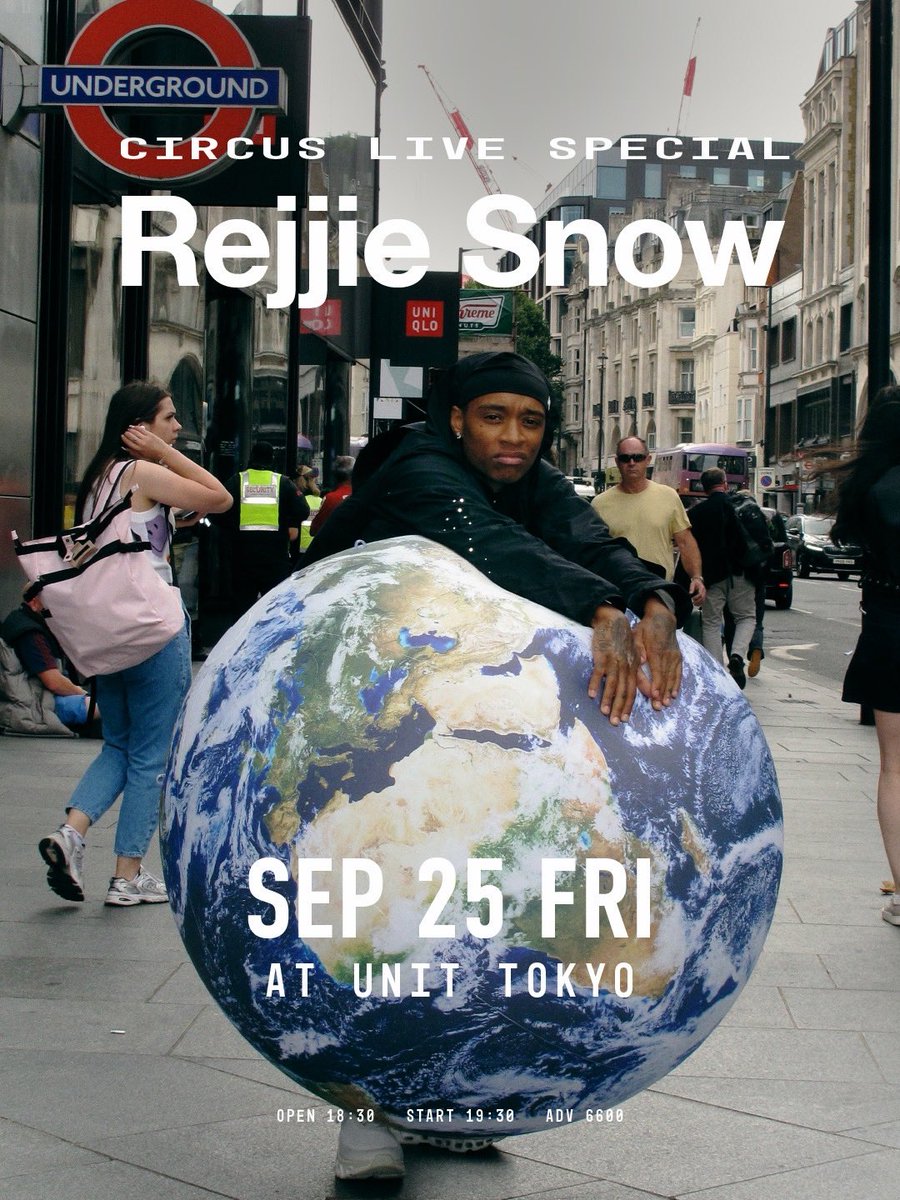 CIRCUSTOKYO's tweet photo. 【CIRCUS LIVE SPECIAL】

Rejjie Snow、待望の東京単独公演が決定。

「CIRCUS × CIRCUS ODAIBA 2026」出演に続き、2019年以来となる東京公演が代官山UNITにて実現。

約7年の時を経て再び日本へ。進化を続けるRejjie Snowの“現在地”を体感できる貴重な一夜をお見逃しなく。

📍代官山UNIT
📅 2026.9.25(金)
OPEN 18:30 / START 19:30

🎫 ¥6,600 ※入場時別途1ドリンク代
https://t.co/BJ1LLvBjCG

#RejjieSnow #CIRCUSLIVESPECIAL #CIRCUSTOKYO