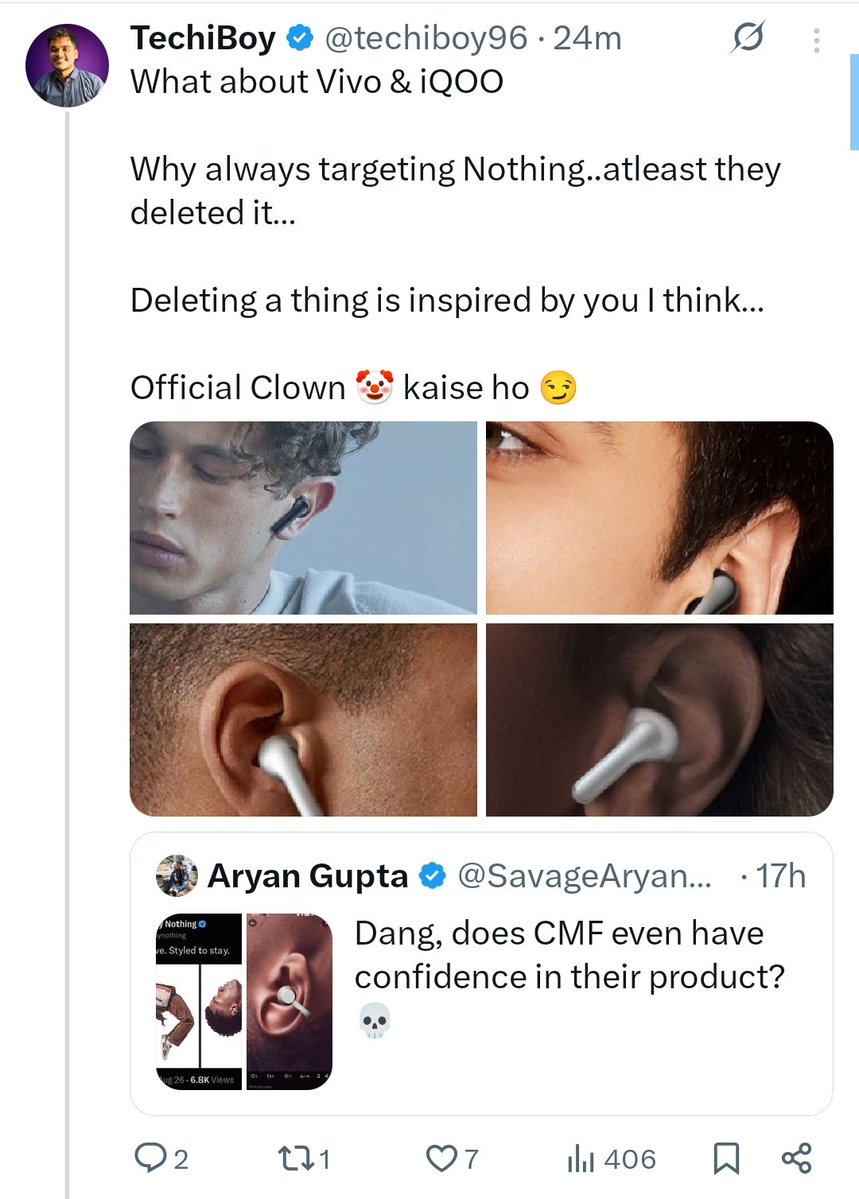 SavageAryan007's tweet photo. I believe Nothing should rename its Creator Program to "Crybaby Program" instead.

I say this because their members are only seen crying &amp; targeting people on every satirical joke &amp; critical feedback made about the brand, instead of focusing on the products themselves. https://t.co/Gn7sBSjcPk