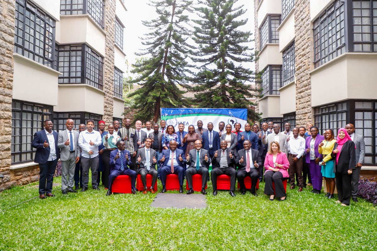 AlexKWachira's tweet photo. Honored to attend the opening ceremony of the IAEA Regional Meeting on the Development of Approaches to Climate, Land-Use, Energy and Water Systems (CLEWS) in Nairobi, Kenya.

The meeting brought together delegates from 24 African countries to explore integrated approaches to sustainable energy planning, climate resilience, land-use management, and water resource management.

I look forward to deliberations on initiatives that promote sustainable energy development, enhance climate resilience, and foster stronger regional cooperation across Africa.

In attendance PS Prof. Abdulrazak Shaukat (Science, Research and Innovation)
