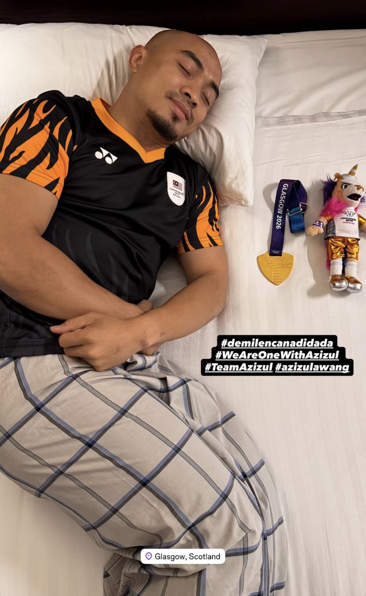 AzizulAWANG's tweet photo. Alhamdulillah.
Emas Keirin 🥇
Sukan Komanwel Glasgow 2026 https://t.co/PI2d0Dsosx