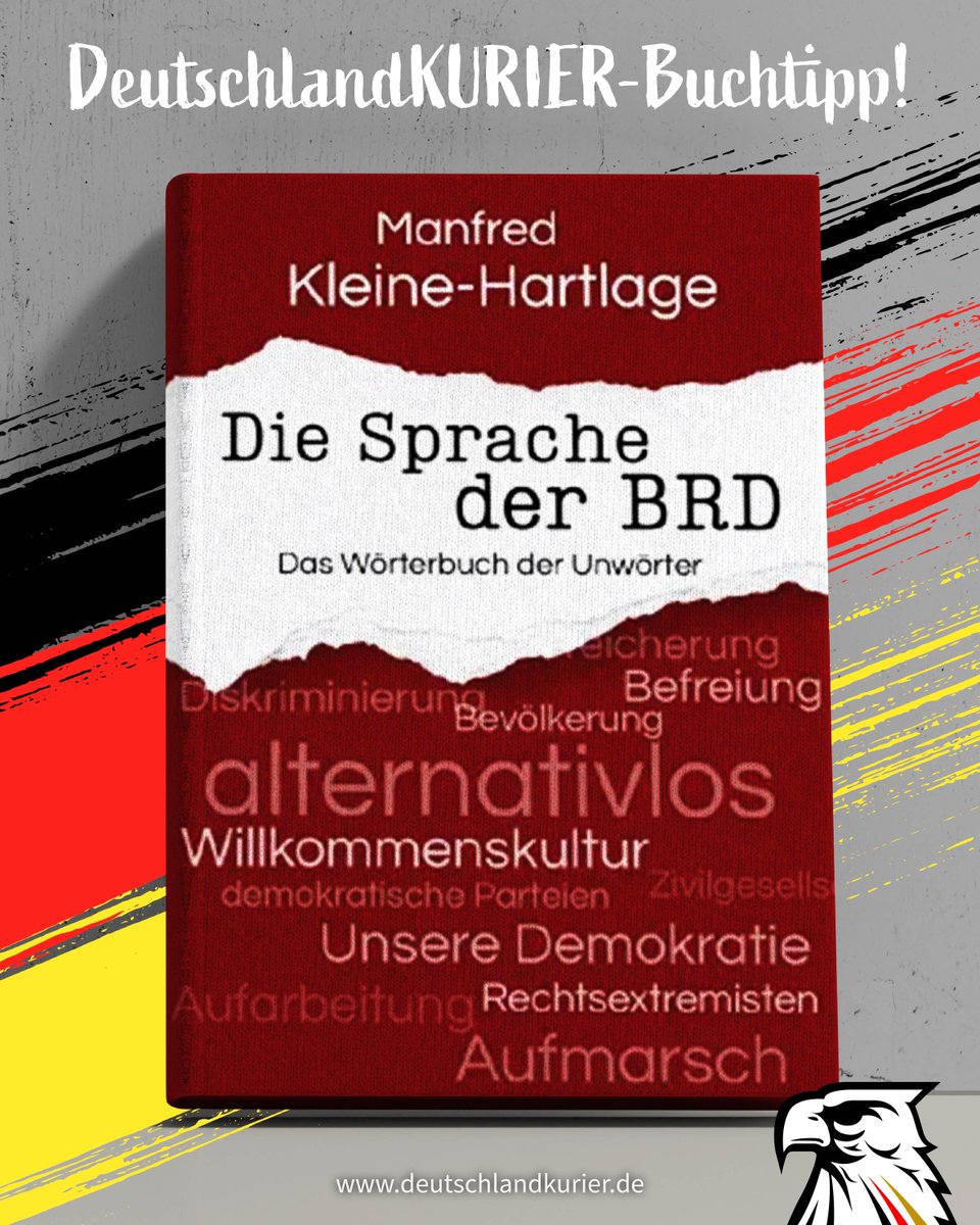 Deu_Kurier's tweet photo. „Die Sprache der BRD – Das Wörterbuch der Unwörter“ von Manfred Kleine-Hartlage

Manfred Kleine-Hartlage, politischer Publizist und erfolgreicher Buchautor, hat ein Lexikon der bundesrepublikanischen Unwörter erstellt. Die Vertreter der herrschenden politisch-medialen Klasse haben verstanden, dass die Sprache das wichtigste Medium einer links-grünen ideologischen Indoktrination ist. Die öffentliche Sprache der BRD zeigt schon seit Jahren eine deutliche Tendenz zur Zunahme stereotyper Floskeln, Phrasen und Sprachregelungen. Begriffe wie Willkommenskultur, Unsere Demokratie, Bereicherung, alternativlos, Homophobie oder Menschenfeindlichkeit werden gezielt als Kampfbegriffe eingesetzt, die den freien Meinungsaustausch unterbinden und den politischen Gegner stigmatisieren und ausgrenzen sollen. Kleine-Hartlage entlarvt die etablierten Sprachbeherrscher als Ideologen, die den demokratischen Diskurs brutal unterbinden und die ethnische, mentale und kulturelle Grundlage des deutschen Volkes zerstören wollen. Wer den Jargon der politischen Manipulation erkennt, entwickelt demokratische und freiheitliche Resilienz. Manfred Kleine-Hartlage bietet mit diesem Wörterbuch der Unwörter dafür die Erkenntnisgrundlage.

Bestellen Sie das Buch hier:

https://t.co/Kq0wRw9KbT