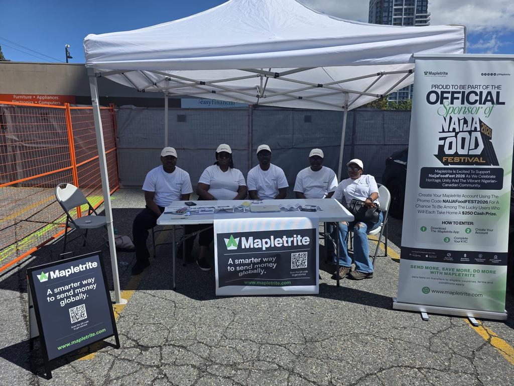 mapletrite's tweet photo. Mapletrite was proud to be part of the Naija Food Festival 2026, connecting with the community and showcasing a smarter way to send money globally. Thanks to everyone who visited our booth. Download Mapletrite today and start sending with confidence.
#Mapletrite https://t.co/A3LAEFgkyL