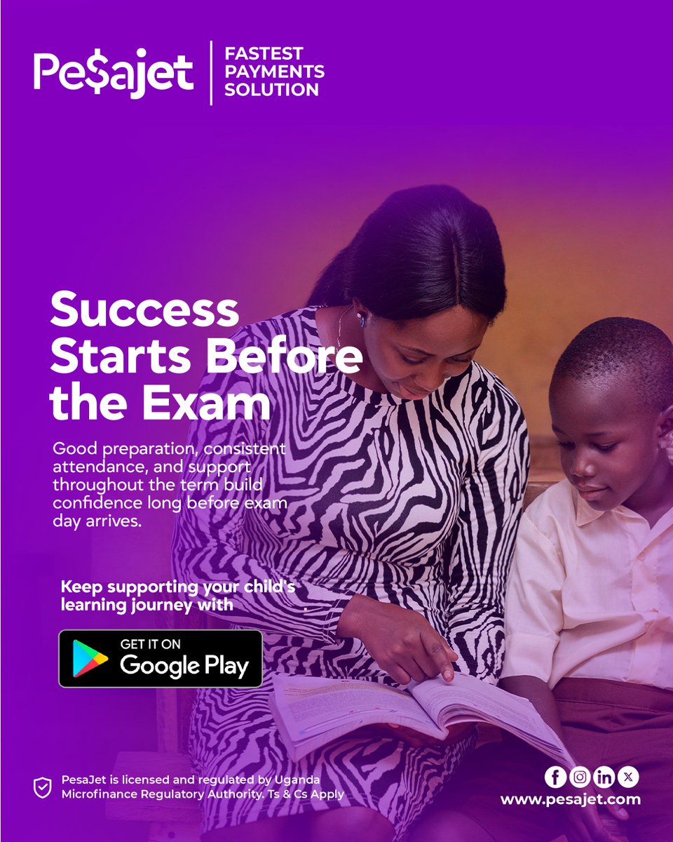 pesajet's tweet photo. Success starts before the exam. Consistent support all term builds real confidence. Keep showing up for your child 📚
 https://t.co/WMLvhBrYB9 https://t.co/iNZyJx2EsY