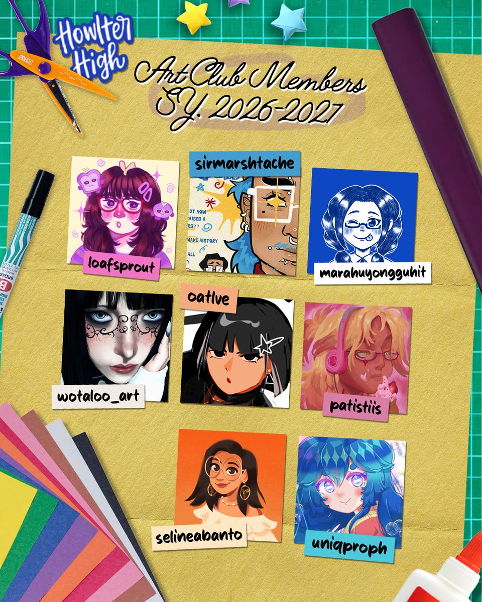 DanAndPhilMNL's tweet photo. Let's all welcome our artsy na classmates, the new members of our Art Club this school year! π¨π©π»βπ¨
#HowlterHighCSE #DNPMNLCSE2026 https://t.co/jxsWxm7yxw