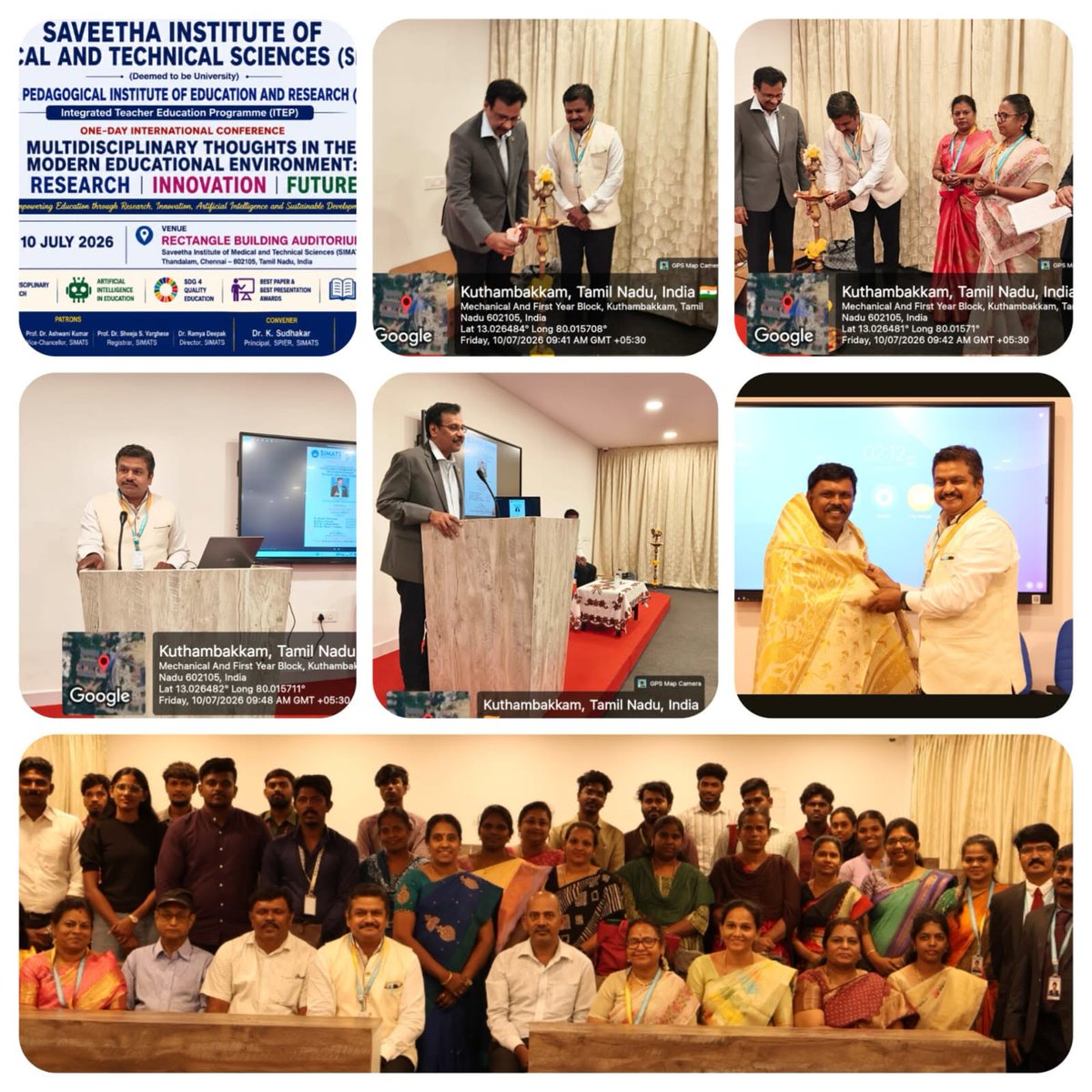 spierresearch's tweet photo. National Conference 2026 | A Grand Academic Milestone
 
SPIER – Saveetha Pedagogical Institute of Education and Research, SIMATS, successfully organized the National Conference on "Multidisciplinary Thoughts in the Modern Educational Environment: Research, Innovation, Future." https://t.co/GAThqMK4TX