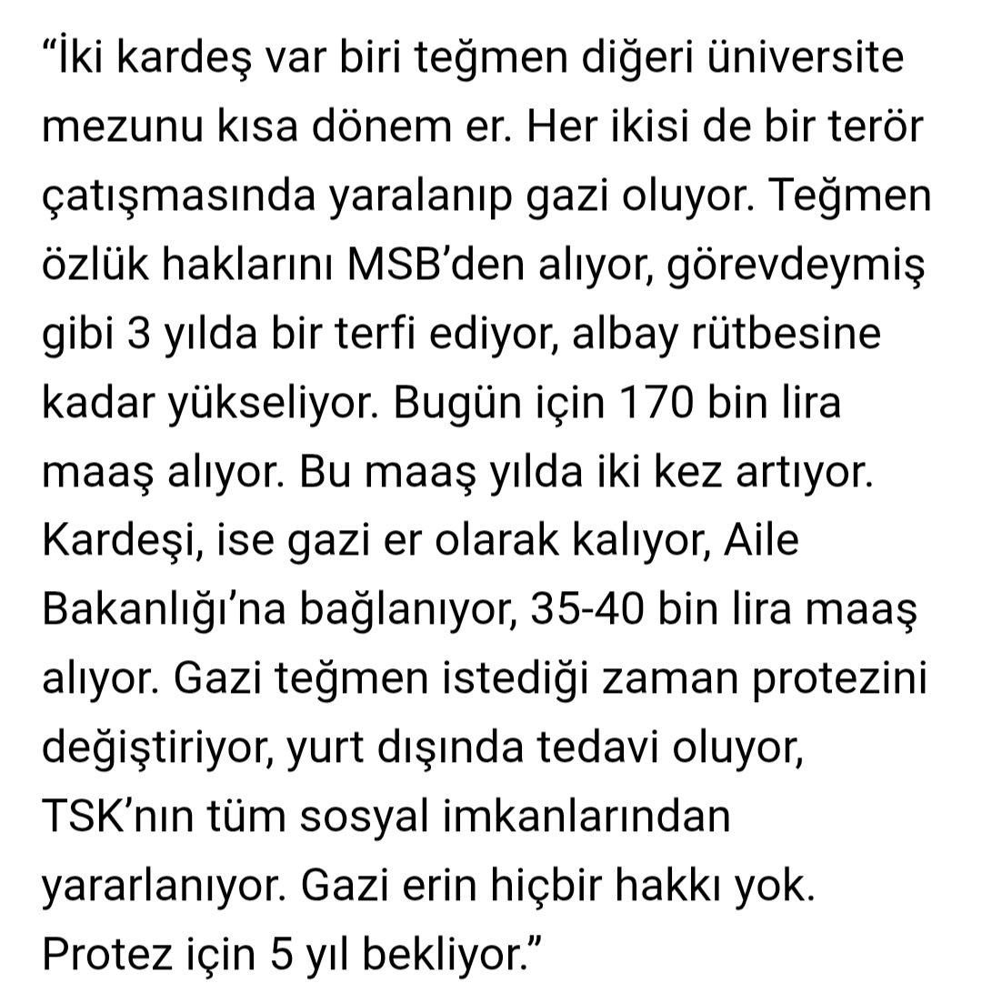 berna_gulpinar's tweet photo. Bu ülke için kolunu bacağını feda etmiş gaziler bile bu ülkede açlık grevine başlamışsa, herkes şapkasını önüne koyup düşünsün.

Öcalan'a değil, gazilerimize statü vereceksiniz...!
🧐 https://t.co/4Wqg9A9ZwR