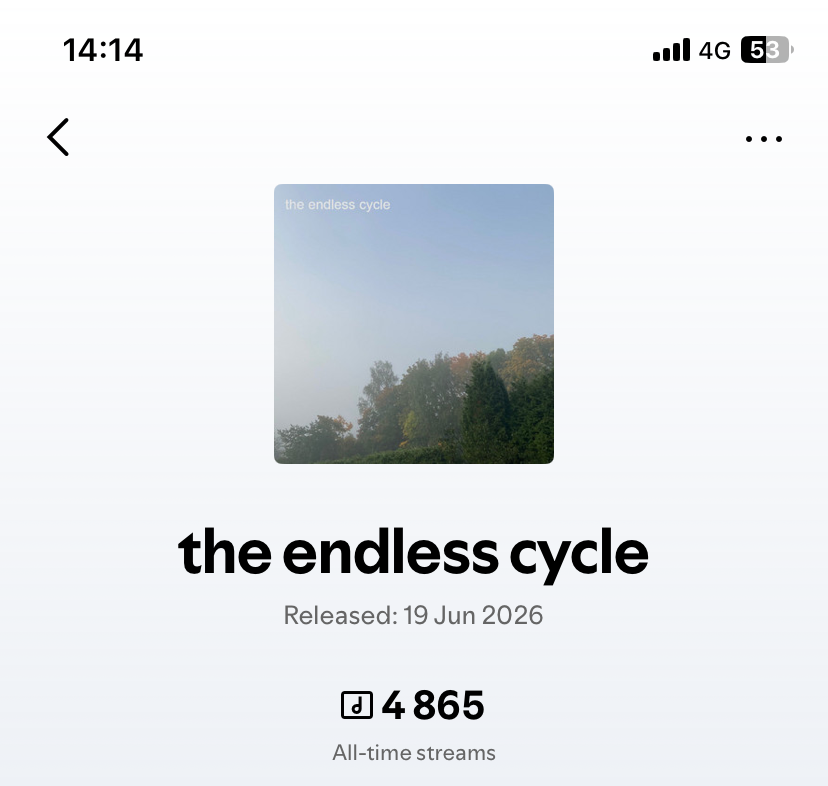 whooter's tweet photo. 135 streams away from 5k!!!! https://t.co/rTyAT1xX0C