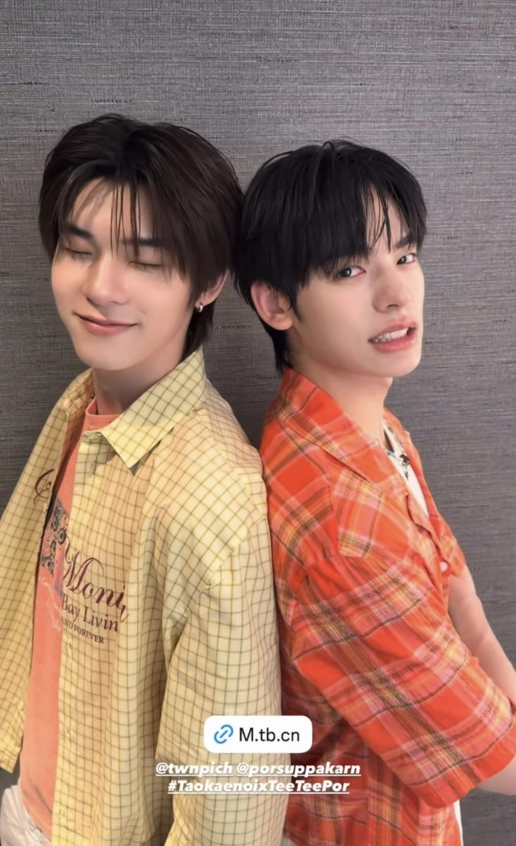 Toeyikx's tweet photo. so cutie babies 💛🧡

TTP TKN LIVE TALK

#TaokaenoixTeeTeePor https://t.co/uRZtLzeOqd