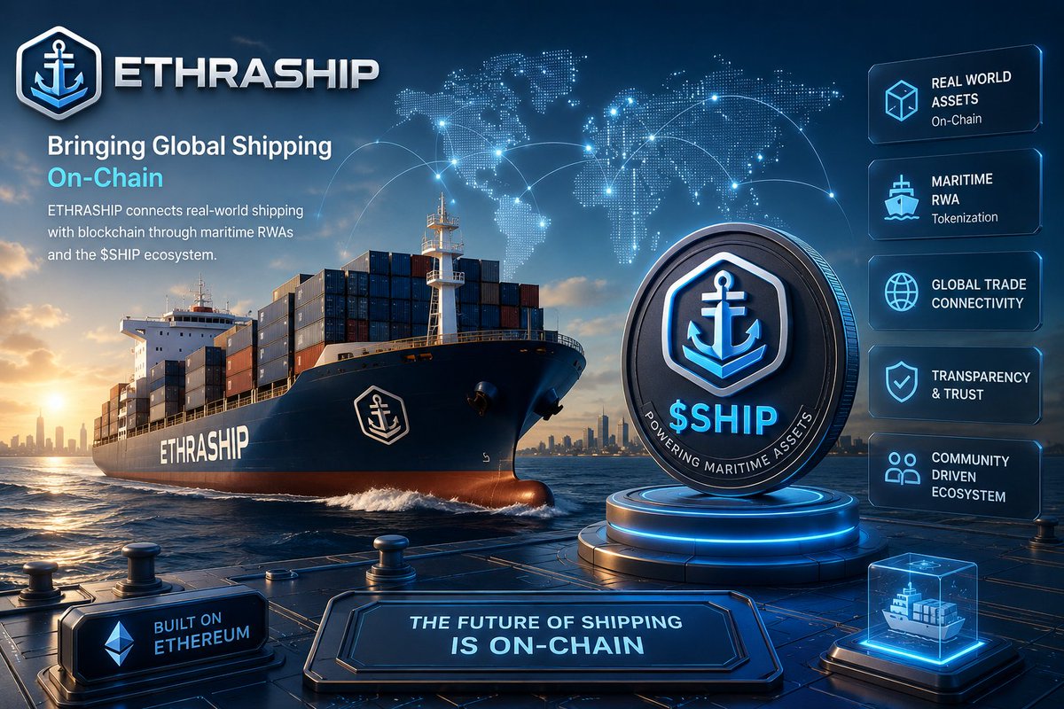 Devinders1980's tweet photo. Shipping powers global trade, and ETHRA is bringing it on-chain. ⚓🌍 Through the $SHIP ecosystem and maritime RWAs, it connects blockchain with real-world assets, creating transparent, innovative participation in the future of global shipping. #ETHRA #RWA #Web3
@EthraShip https://t.co/kTYClntZ7H