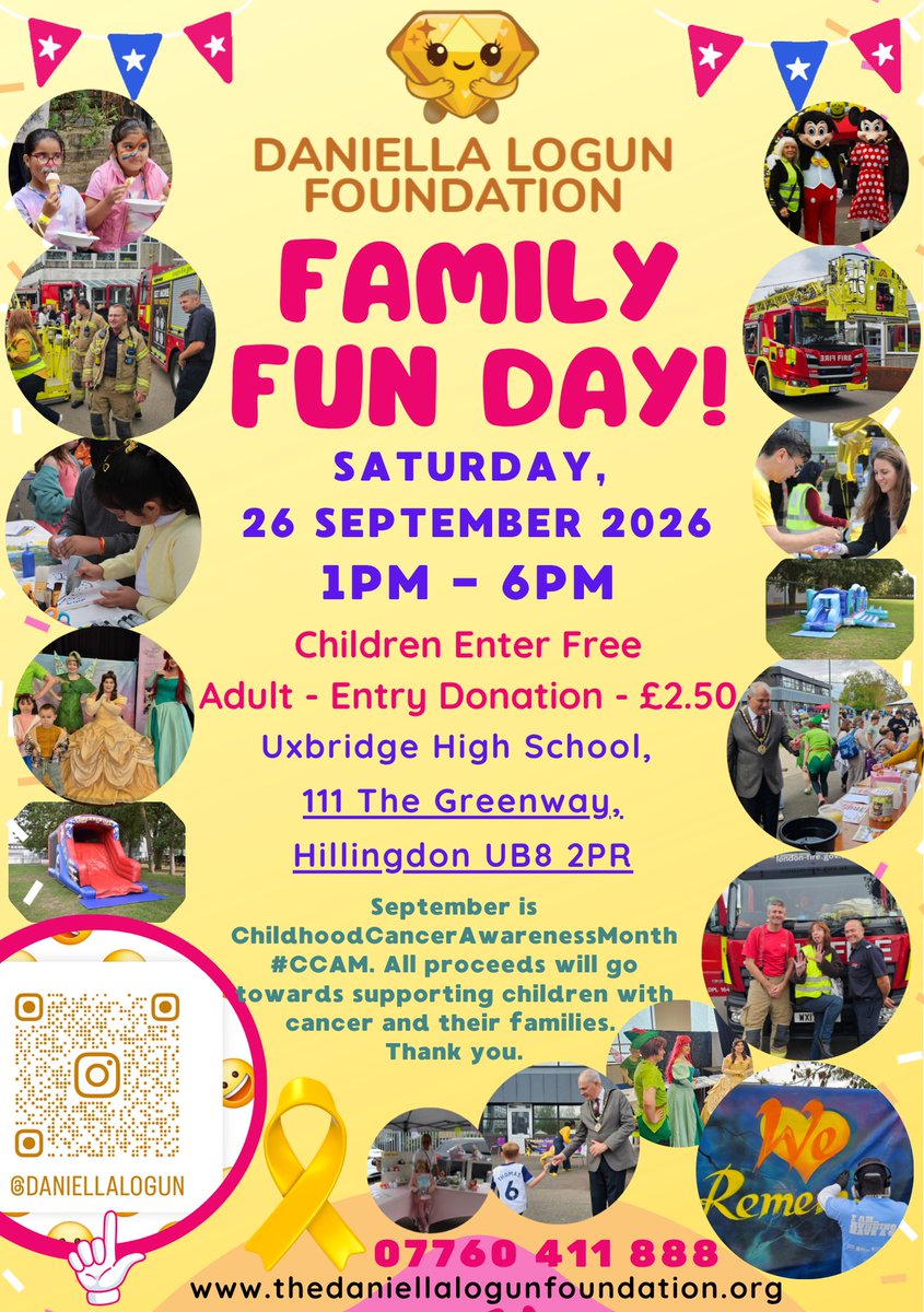 DaniellaLogun's tweet photo. Join us for our #CCAM Family Fun Day! 💛
​📅 Sat 26 Sept 2026, 1–6pm
📍 Uxbridge High School
​Promote your business to 400+ visitors! Stall bookings &amp; tickets open now: https://t.co/sWo9Rjnkxv
​https://t.co/iGm4MUsmyL https://t.co/UtLQlSfgGX