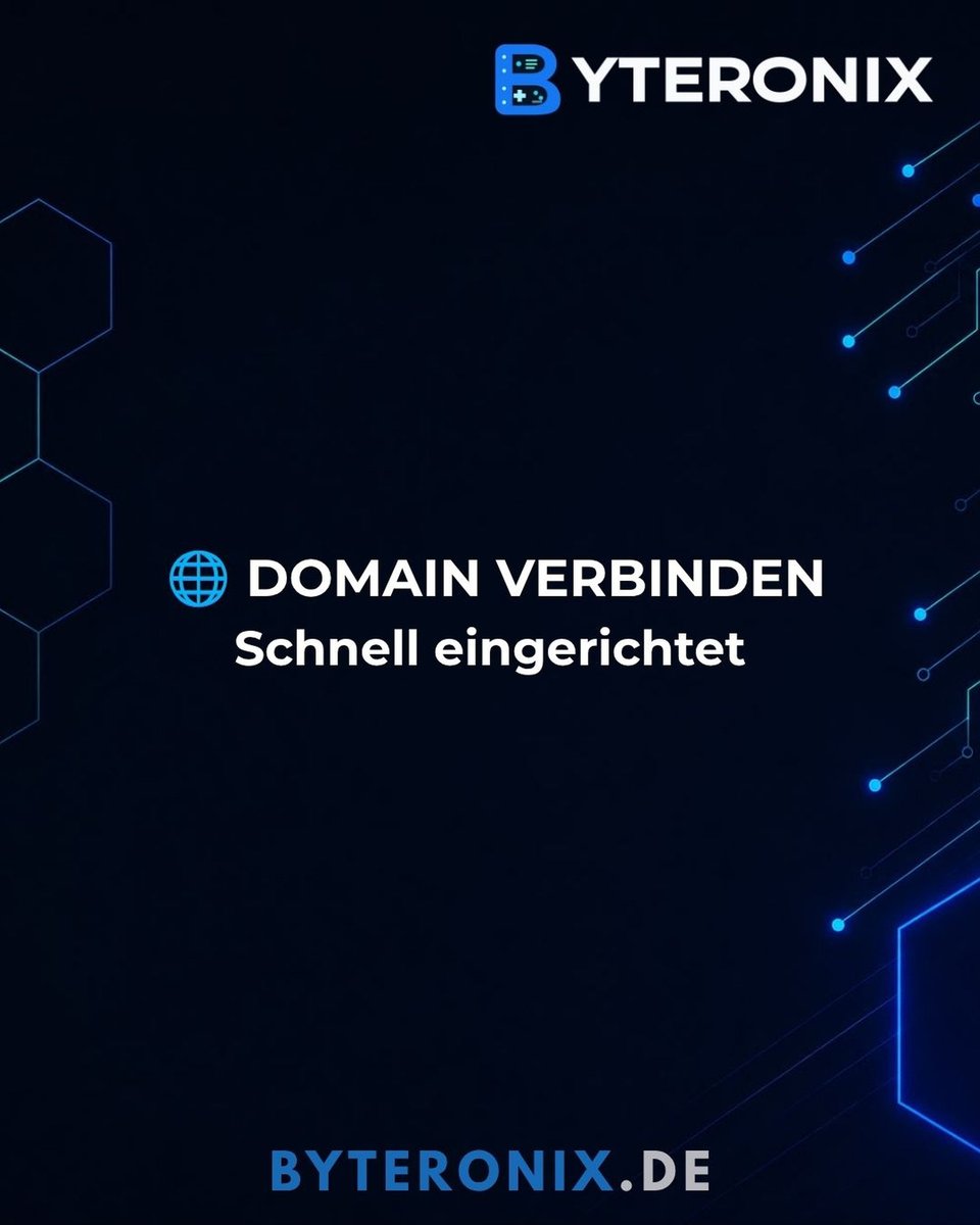 byteronix's tweet photo. Deine Domain lässt sich ganz einfach mit deinem Webspace verbinden. Bei BYTERONIX wirst du Schritt für Schritt durch die Einrichtung geführt. 🌍💙

#Domain
#DNS
#Hosting
#Webhosting
#BYTERONIX https://t.co/KKH3kA1YbV