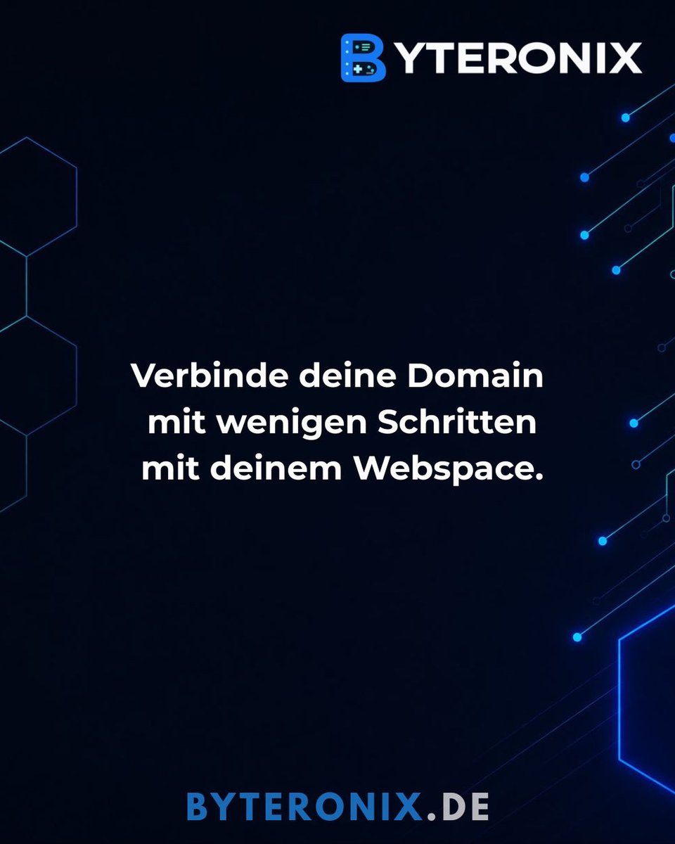 byteronix's tweet photo. Deine Domain lässt sich ganz einfach mit deinem Webspace verbinden. Bei BYTERONIX wirst du Schritt für Schritt durch die Einrichtung geführt. 🌍💙

#Domain
#DNS
#Hosting
#Webhosting
#BYTERONIX https://t.co/KKH3kA1YbV