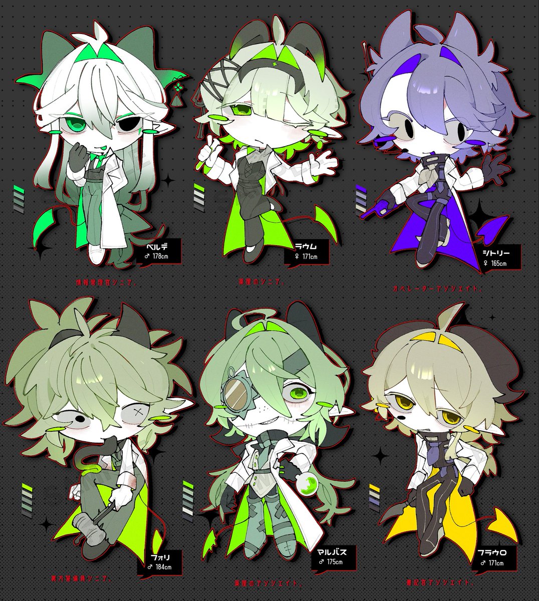 ew__q6's tweet photo. ✧OC立ち絵✧ https://t.co/GC11th40Mz
