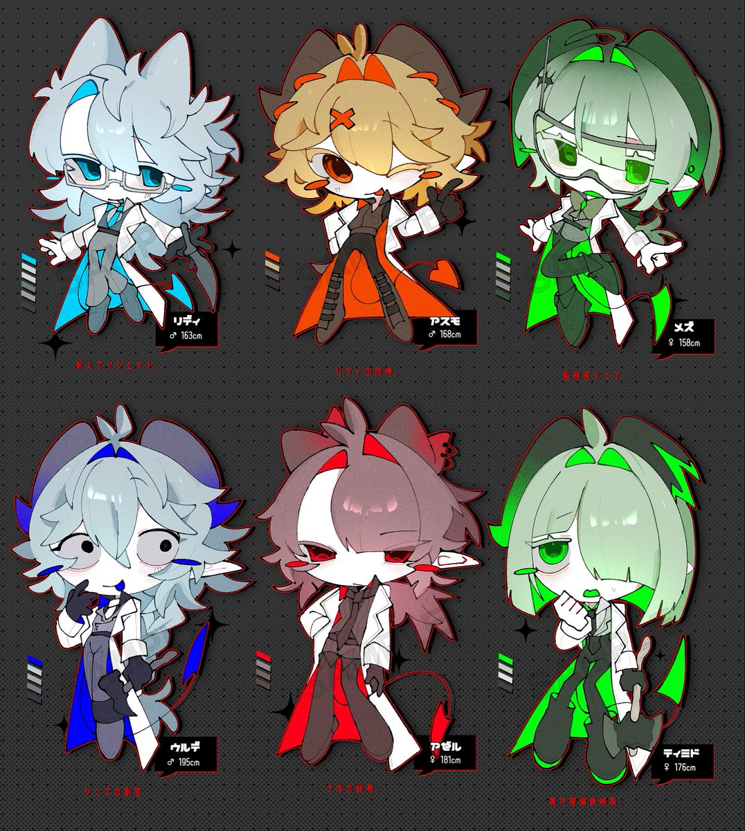 ew__q6's tweet photo. ✧OC立ち絵✧ https://t.co/GC11th40Mz