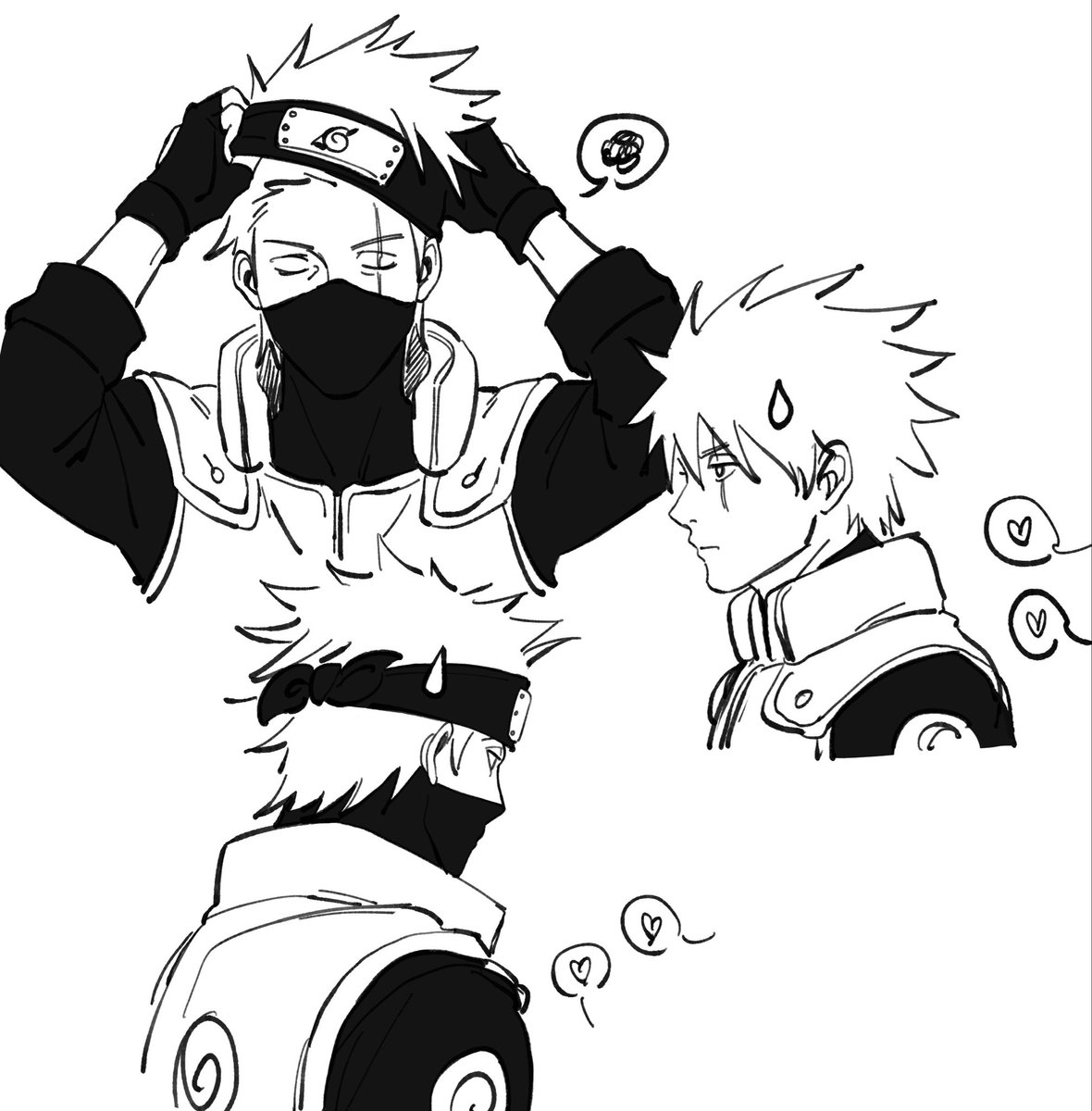 sasukete_ninja's tweet photo. 카카시 낙서 https://t.co/PIJwwyqnkg