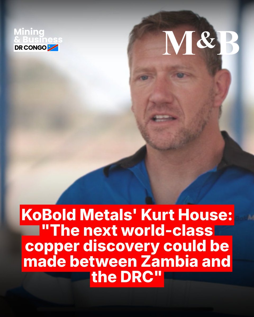 MiningbusinessM's tweet photo. 🚨 Artificial intelligence is reshaping mineral exploration.

In an exclusive interview with Mining & Business, KoBold Metals CEO Kurt House explains how AI, machine learning and advanced geological data are helping discover the next generation of world-class copper deposits.

He believes the Democratic Republic of Congo holds one of the world's greatest copper opportunities, and KoBold is committed to investing for the long term.

👉 Read the full Cover Story : https://t.co/r3hSYtfVUg

#MiningAndBusiness #DRC #Mining #Copper #KoBoldMetals #ArtificialIntelligence #CriticalMinerals #EnergyTransition #MiningInnovation #AfricaMining #Copperbelt #FutureOfMining #Investment #Technology