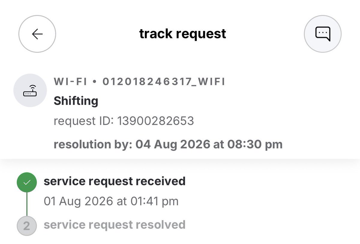 premjish's tweet photo. @airtelindia booking was taken for 2 August. Now it shows 4 August. So far no technician has called. https://t.co/G3jMbvQnwk