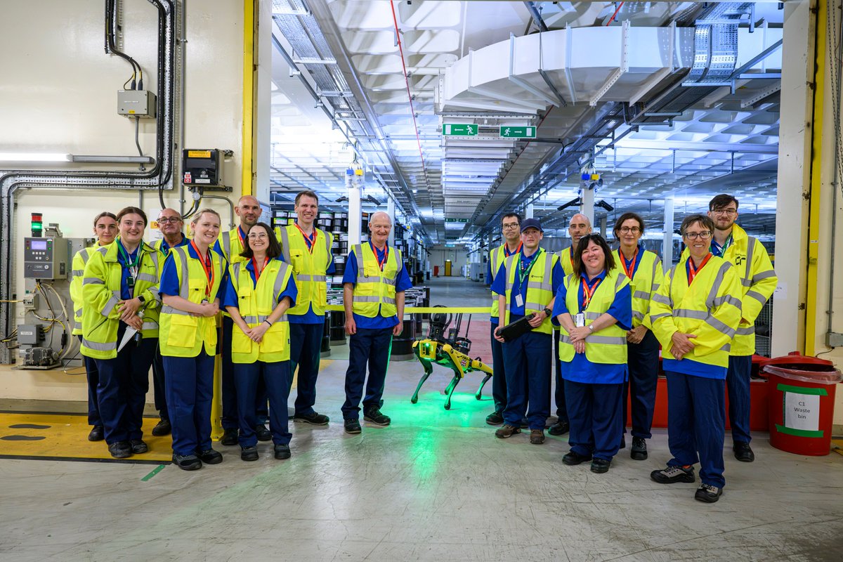 SellafieldLtd's tweet photo. How can we drive robotics innovation through collaboration?

We recently welcomed government and regulator representatives, including Lord Willetts, Chair of the Regulatory Innovation Office, to the Sellafield site to explore that question.

Visitors saw first-hand how we are using advanced robotics to help tackle some of the UK's most complex decommissioning challenges. This included SPOT the quadruped robot and remotely operated vehicles (ROVs) carrying out clean up activities, followed by a visit to the off-site Robotics and Artificial Intelligence Collaboration (RAICo) facility to see how collaborative working is helping to bring new technologies into the nuclear sector.

The visit highlighted the role industry, government, academia and regulators can play in enabling innovation as well as the opportunities robotics offers to accelerate progress across the UK's nuclear industry.

@SciTechgovuk #sellafield #Innovation #robotics #LordWillets
