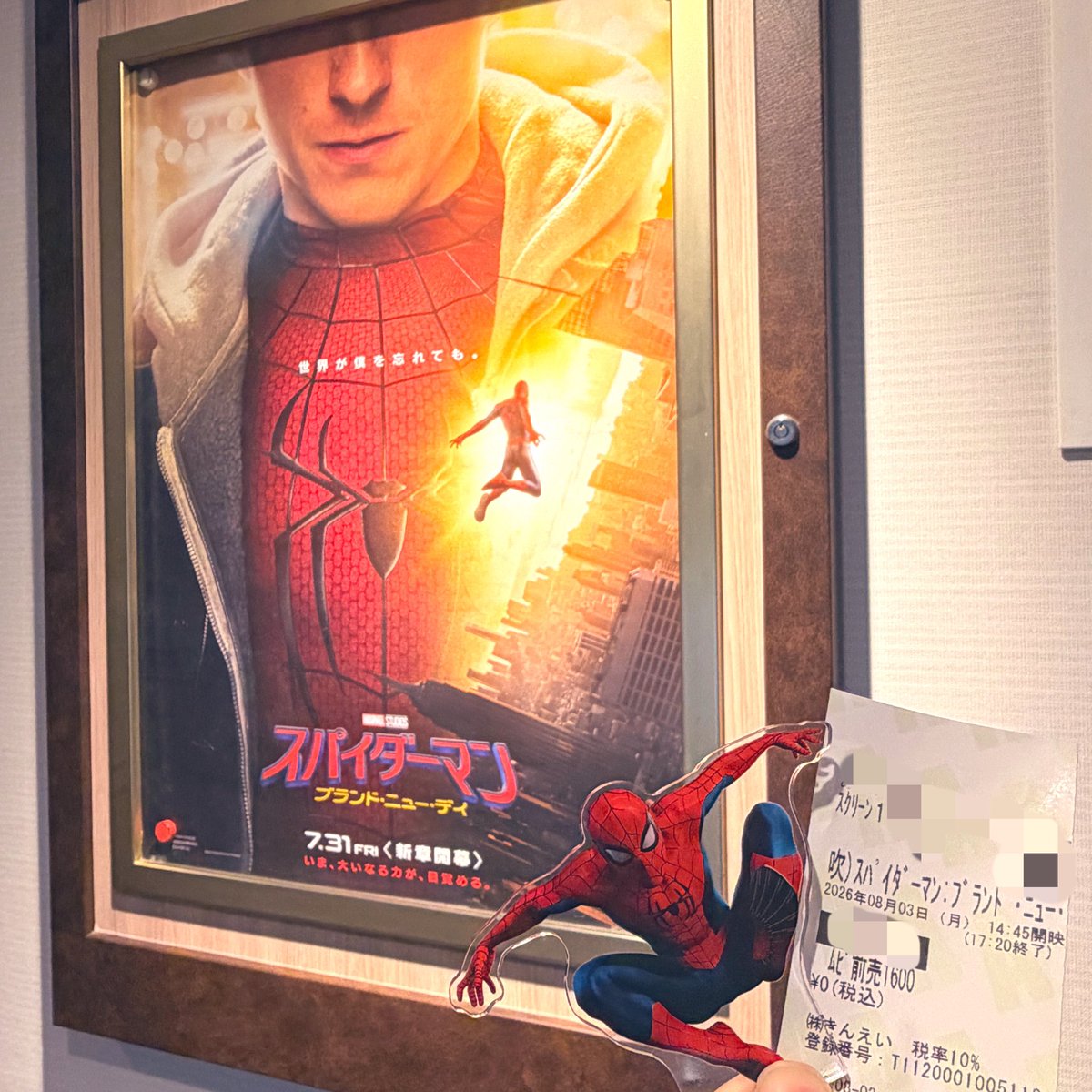 RED_gotoyome's tweet photo. 誕生日も #スパイダーマン 鑑賞🍿🎬✨️
大好きな作品シリーズを誕生日に観れるって
本当に特別なことで嬉しいなぁ🥰🕷️❤️
次回以降は字幕版へ戻ります！！🙋🏻 https://t.co/NbK1pGGliA