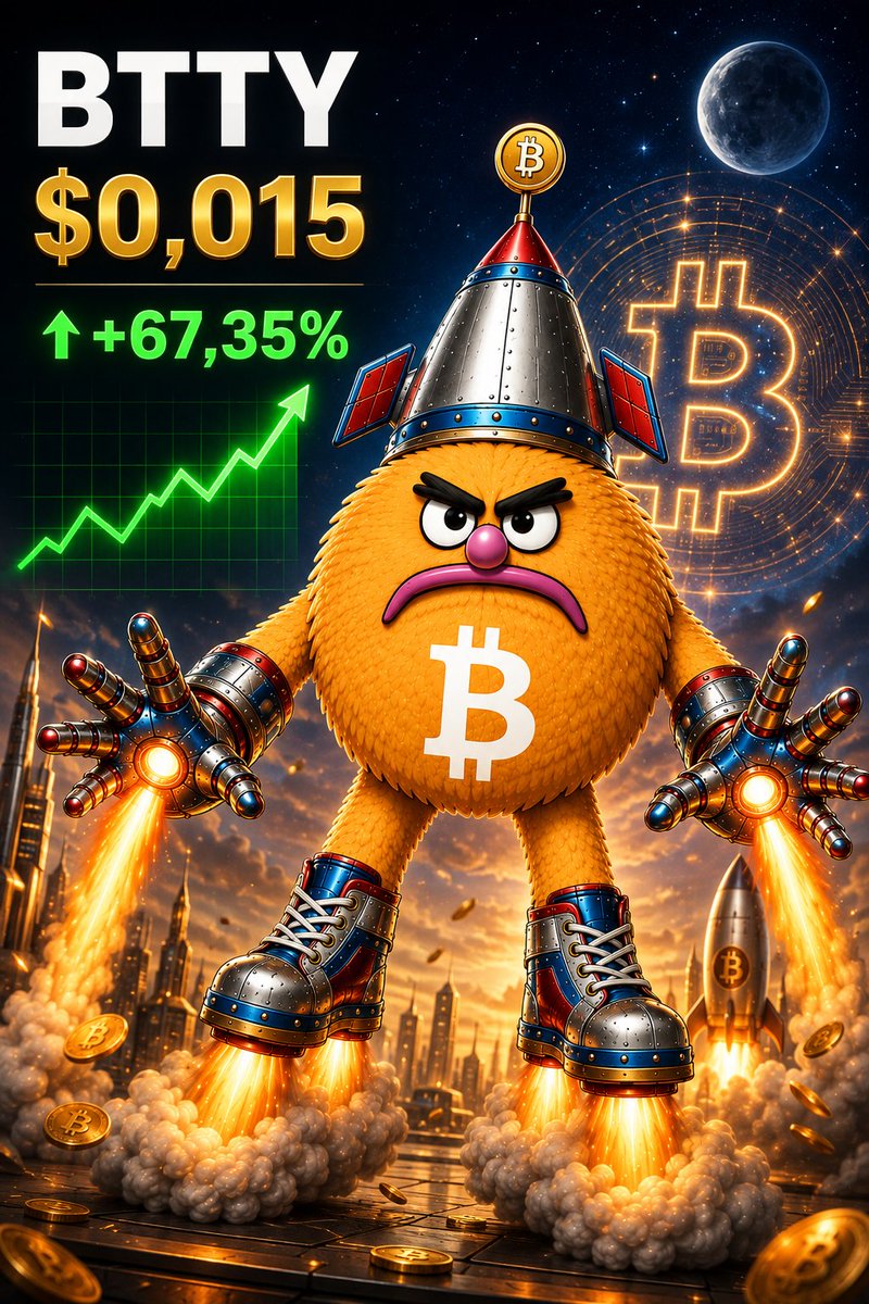 brc20BTTY's tweet photo. BTTY the btc mascot is pumping +67,35% up today https://t.co/aLgjki1lb0
