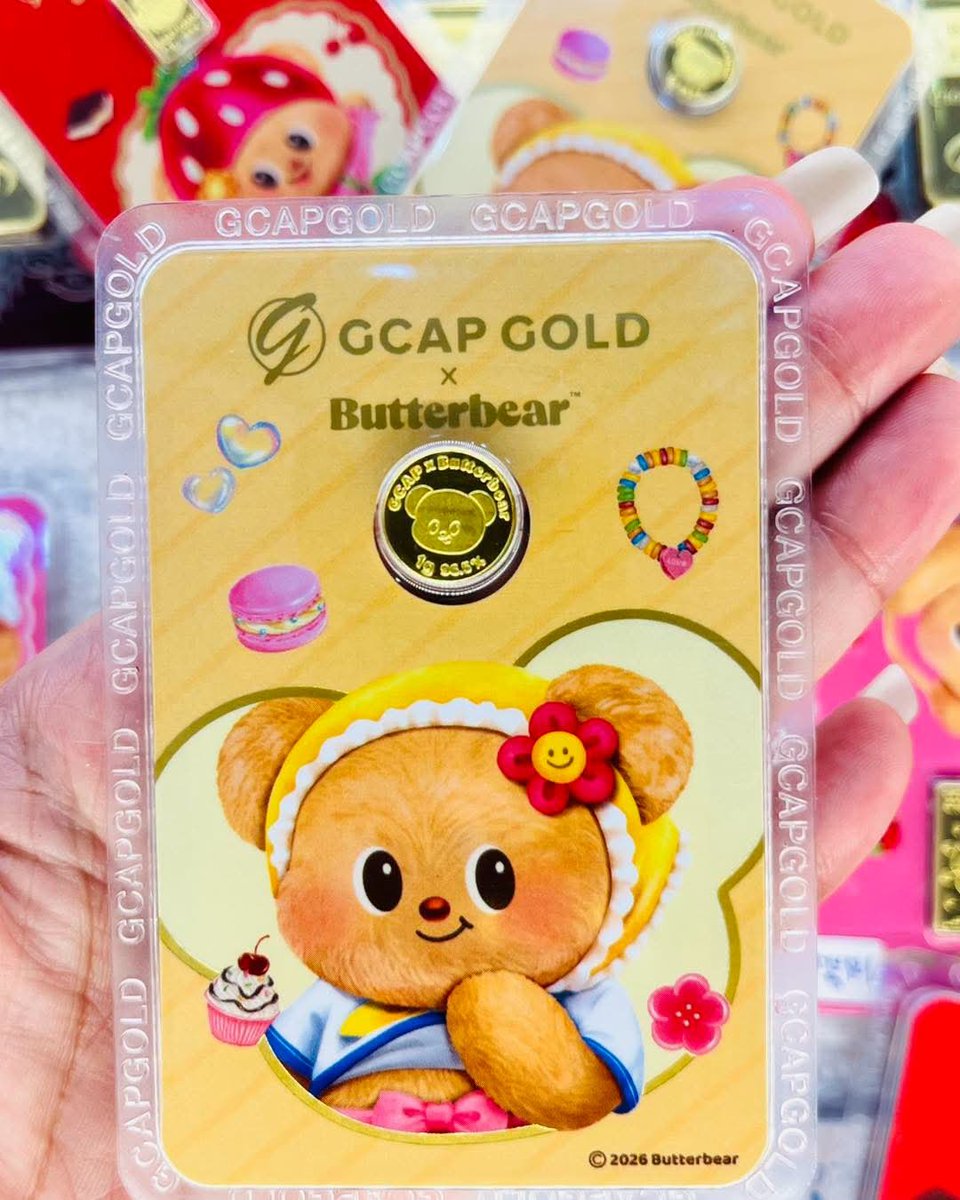 wisdomgoldTH's tweet photo. ✨เสิร์ฟความน่ารัก น้องหมีเนย พร้อมการ์ด✨
😘ความน่ารักของน้องหมีเนย จะซื้อเก็บสะสม หรือให้เป็นของขวัญกับคนรักก็ยิ่งประทับใจ🩷
👉น้องหมีเนยมีน้ำหนัก 1 กรัม ถึงน้ำหนัก 2 สลึง
👉ทองคำแท้  96.5%
👉สินค้ามีบัตรรับประกัน
👉จัดส่งฟรีทั่วประเทศไทย
#ออมทองออนไลน์ https://t.co/RFgJZ6YbjU
