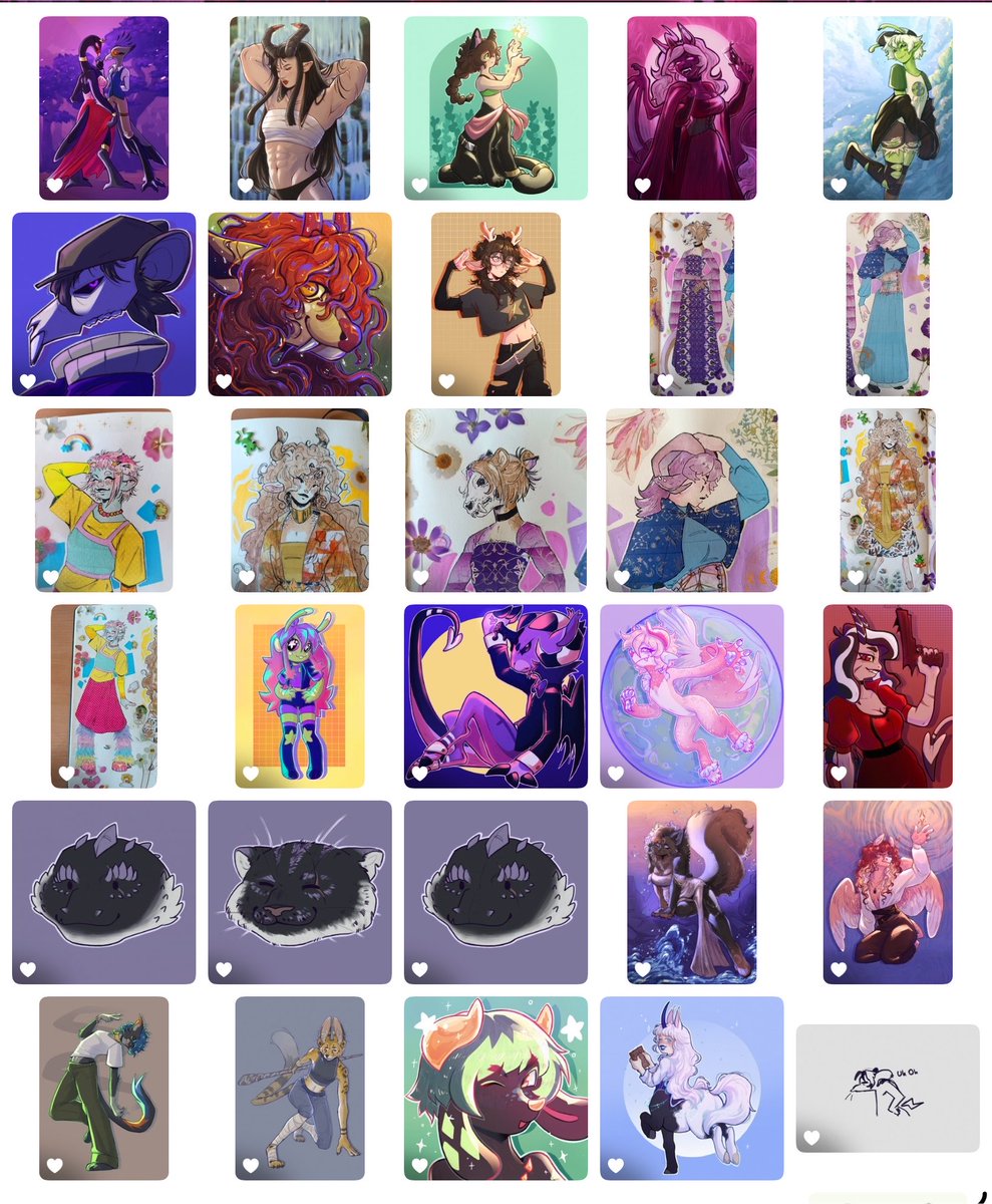 RatillearT's tweet photo. How my gallery is looking after artfight! I hope you all had fun too!! Until next year !🌟 
#artfight2026ㅤ #artfightteammystery https://t.co/W6L0kQPGPx
