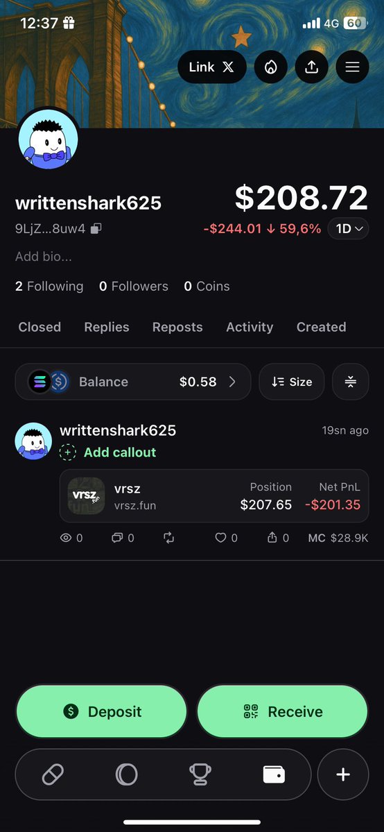 basewanesol's tweet photo. @VrszFun Zero doubts bro, I bought these strictly to HODL. No matter what the mcap is, I'm holding 🔥 https://t.co/7TQFVBI4vY