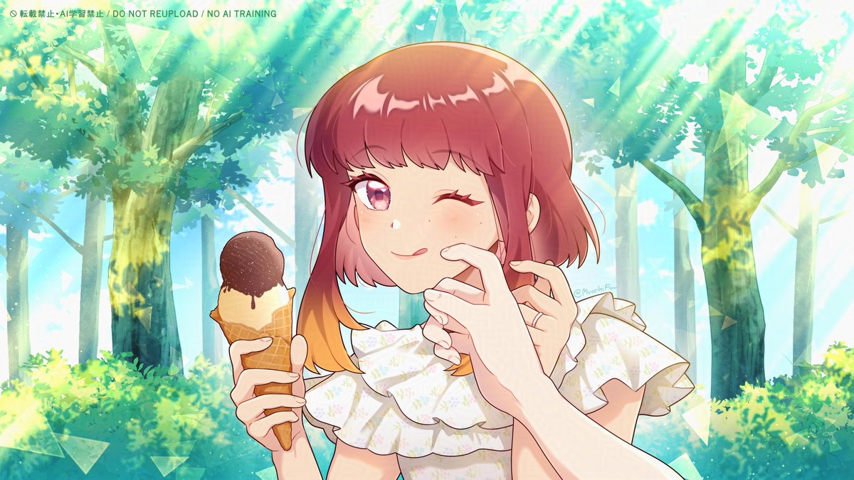 MucchiFu's tweet photo. #MucchiFu_OC
アイス、付いてるよ？🍦🍨☀️✨ https://t.co/5SZ2sggW1Z