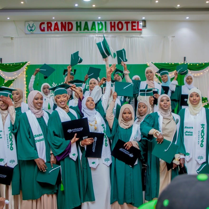 abaarsonetwork's tweet photo. Congratulations to the #BarwaaqoUniversity Class of 2026!  In May, we celebrated the achievements of our graduates as they crossed the stage, ready to shape the future of education and leadership in Somaliland. We can't wait to see what's next! https://t.co/6Of9N6wJJ6