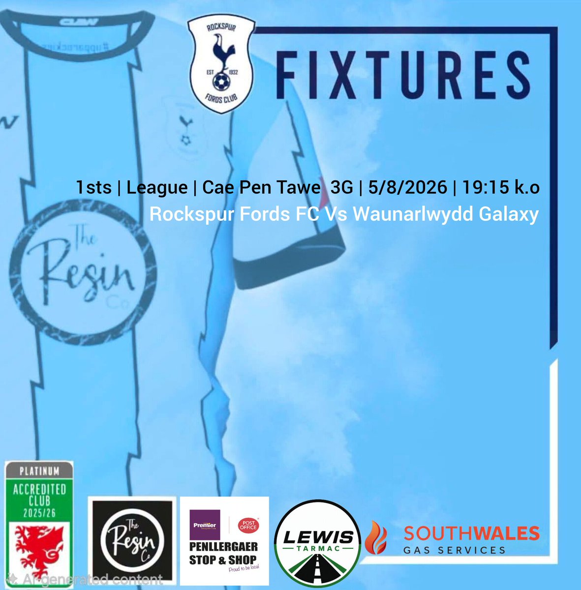 RockspurFords's tweet photo. Upcoming fixture for our men’s first team 

#onekitoneclub🩵 #upparockies https://t.co/F0kDDVRkO7