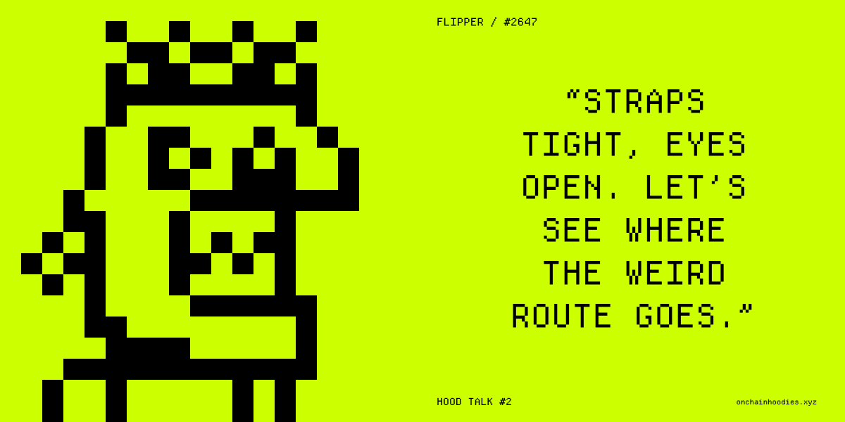 silvernoxis's tweet photo. Where the weird route goes? @OnChainHoodies https://t.co/b8sIabqvxv