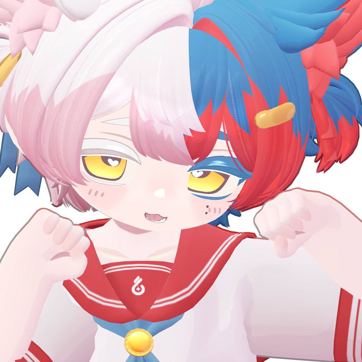 0o_r_f_w_o0's tweet photo. 本当に何もかもかわいい
小さい子で一番好きなアバター😭🩵🩶🩷
お顔だけ改変したけど可愛すぎる～😭😭😭
#Sashimy_3D https://t.co/XPC0MHHrqD
