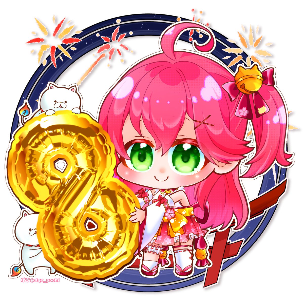 dqx_pochi's tweet photo. 遅くなりましたが……

🌸みこち活動8周年おめでとう🌸

みこちと言うかみこだにぇーみたくなってしまったw
#miko_Art https://t.co/mAP2uZk841