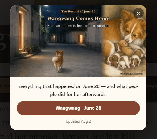 LiamHiedlerX's tweet photo. Please take a moment to support #WangWang:

🐾 Visit this page &amp; read the sections
📹 Watch the videos
📅 Mark your calendar to remember her every June 28th
📢 Share it with everyone

We can't let her and her babies be forgotten!

https://t.co/BcxZleZyUK

#JusticeForWangWang https://t.co/xsbXyBf36A