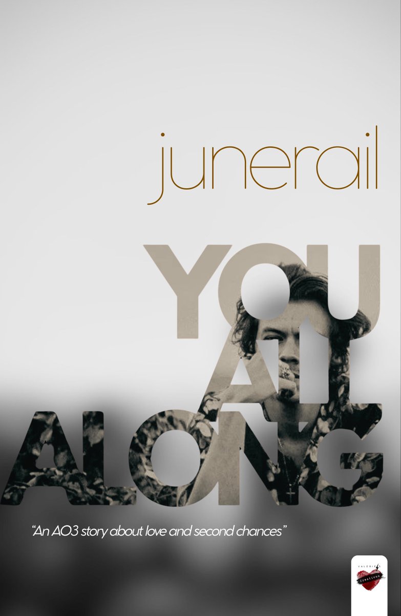 Valerie_TPWKTW's tweet photo. 📕 Epub cover for "You, all along" 
✍️ Junerail | AO3 

This is a very special collaboration for me, I've had the honor to be asked by my moot 1dfanfictionbookcovers  to made a cover (!!!OMG) for their very first fic 🥹

https://t.co/tJRm2XiUS5
G: Canon
T: Exes to Lovers
W: 14K https://t.co/8LrljU9SM3