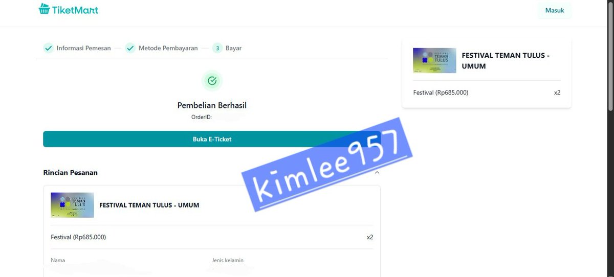 kimlee957's tweet photo. Teman Tulus Tribun 1 tix
Festival 2 tix https://t.co/JrpYvKsBju