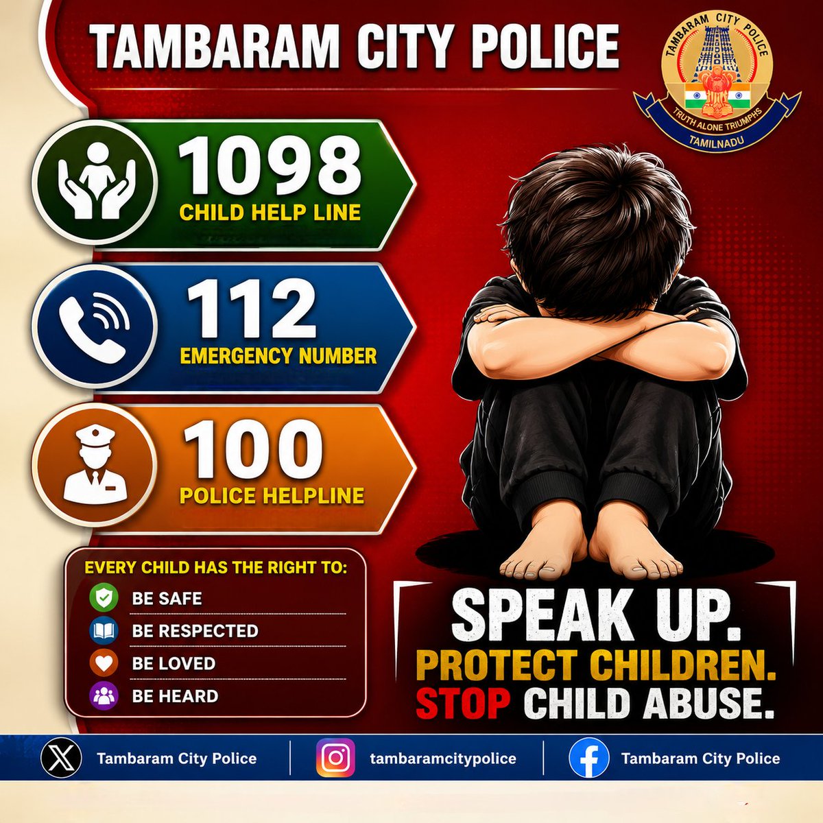 tnpoliceoffl's tweet photo. 🚨"Speak Up. Protect Children. Stop Child Abuse." https://t.co/7A7wyR2my3