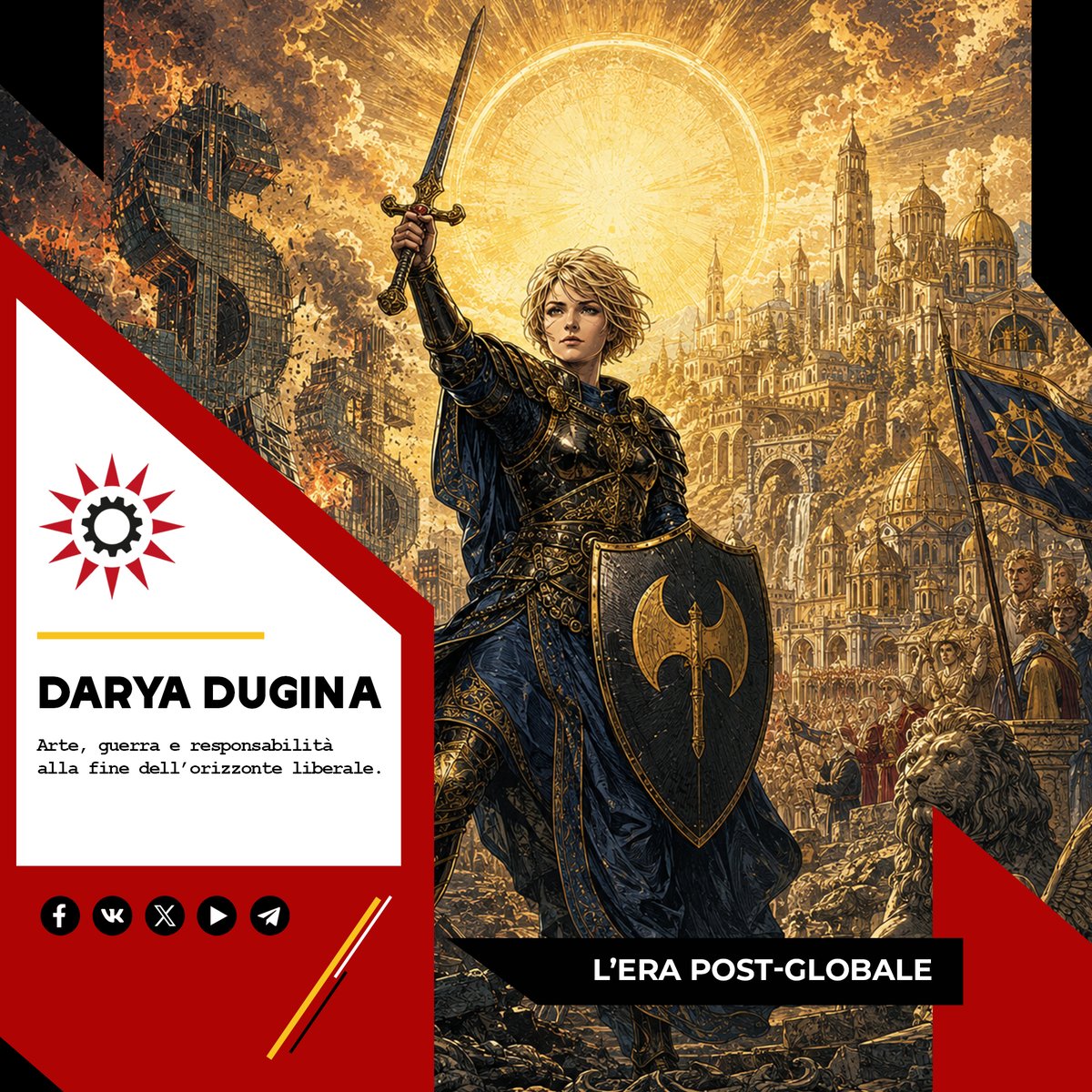 C_Multipolare's tweet photo. ⚡ Darya Dugina showed that culture must tear open the world to reach #truth.
For Aleksandr #Dugin, war does not create values—it reveals them.
#Art must speak. #Philosophy must return. #Man must answer.
📕Full article: https://t.co/RTJK3Cl7Uy
#DaryaDugina #AleksandrDugin https://t.co/0nHwSQs57r