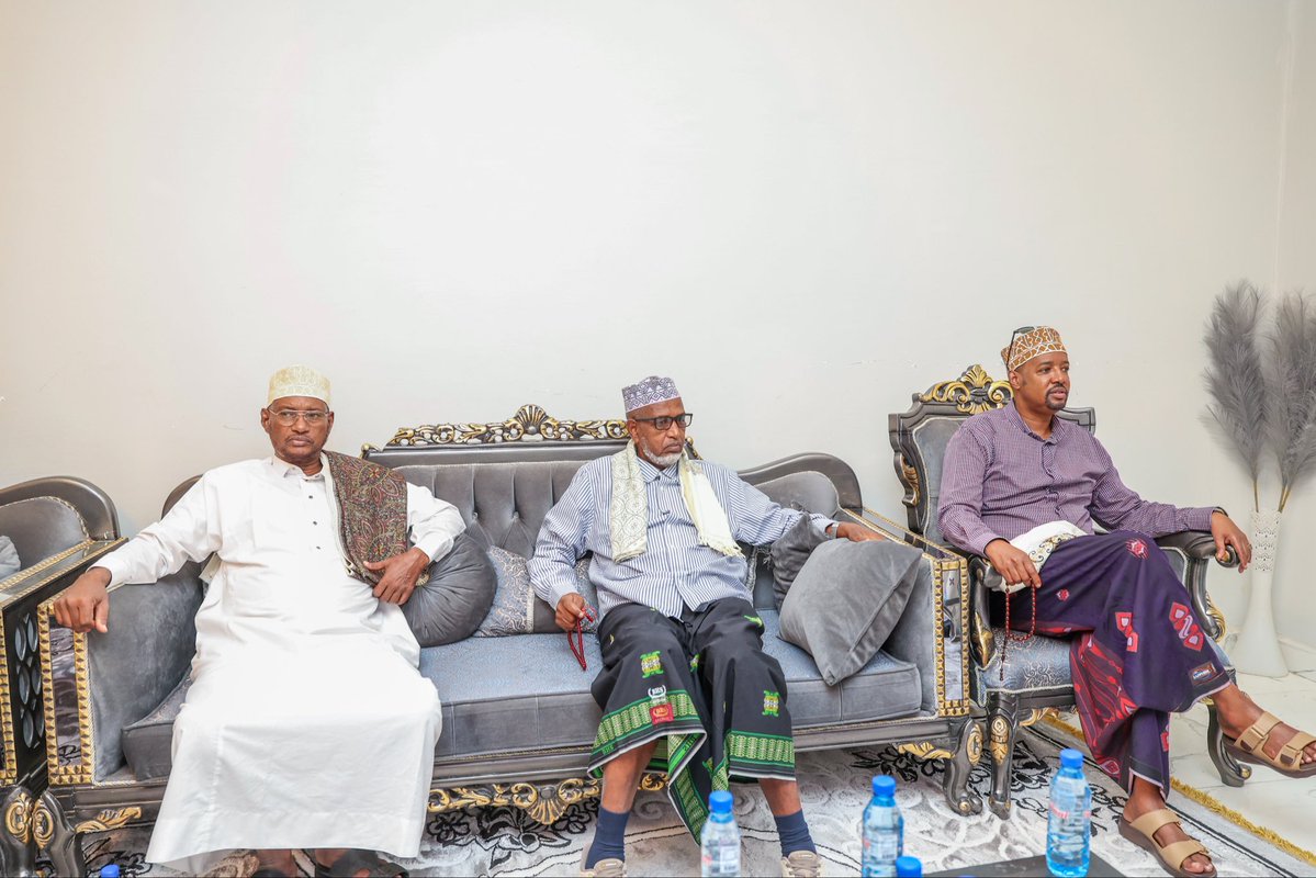 HamzaAbdiBarre's tweet photo. Traditional leaders of North East State have long been a vital pillar of our communities, championing unity, social cohesion and peaceful coexistence. Recognising their enduring contribution to state-building, peace and Somalia’s national unity, I had the honour of hosting our respected elders at my residence in Las Anod.

I expressed my deep appreciation for the wisdom, guidance and leadership they continue to provide in advancing reconciliation, strengthening community bonds and preserving the social fabric that unites our people.

Our traditional institutions remain an invaluable part of Somalia’s national heritage. Their experience, integrity and commitment to peace are a source of strength for our nation and deserve the highest respect.

The Federal Government of Somalia remains steadfast in its commitment to peace, inclusive governance and nation-building. Together, through dialogue, partnership and shared responsibility, we will continue building a more united and prosperous Somalia.