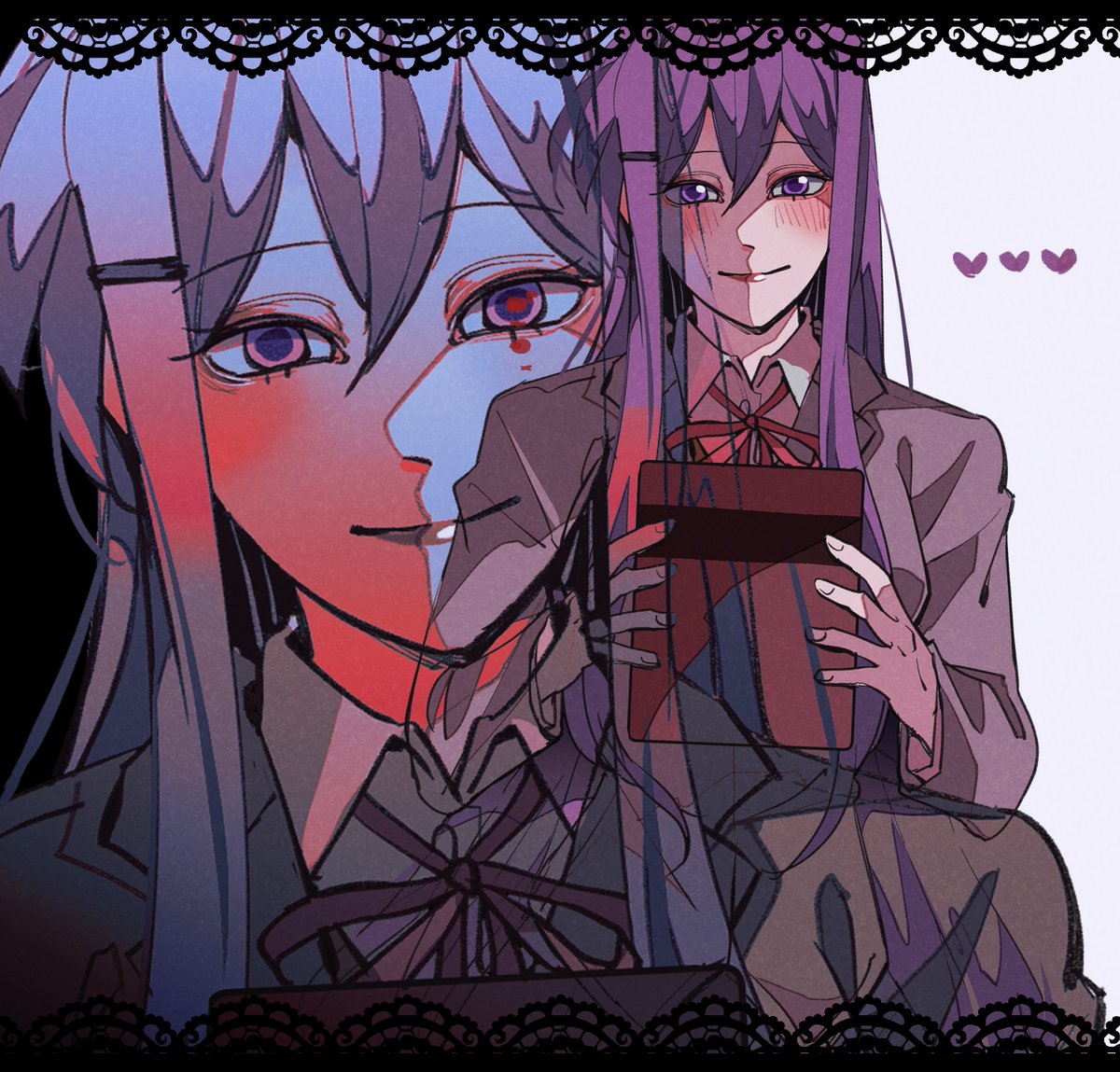 jna_ajna's tweet photo. #DDLC #ddlcyuri https://t.co/k6zF2rmqFx