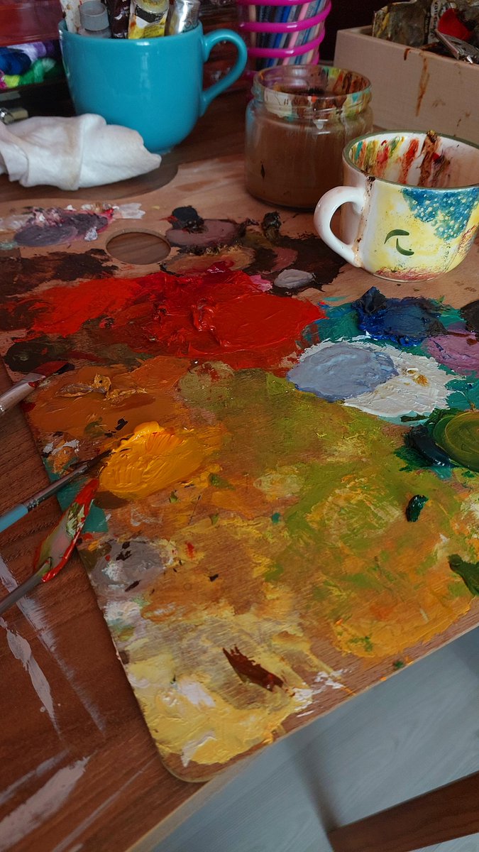 ninsectt's tweet photo. Her şey önce palette karışıyor 🫟 https://t.co/4prh6XUEoH