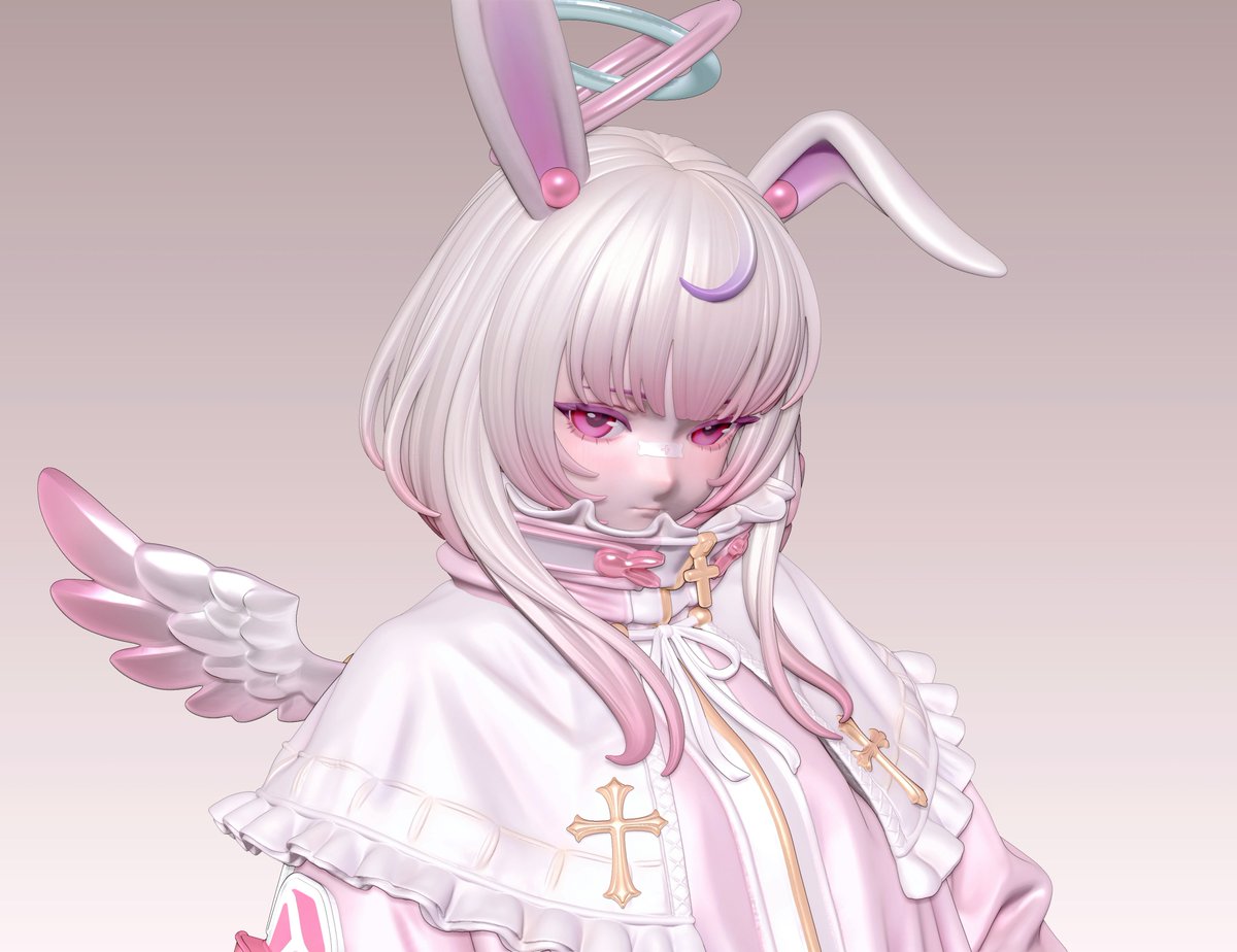 JesuCB_'s tweet photo. 自分でデザインしたオリジナルのうさぎ天使🐰🩷 https://t.co/43wJXTrmS0