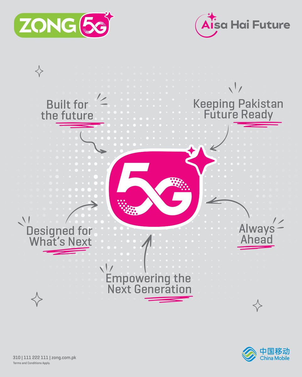 Zongers's tweet photo. A future of endless possibilities begins with Zong 5G. 💚 ✨
#Zong5G #AisaHaiFuture #5G #LiveInTheFuture https://t.co/zIYYCIA29v
