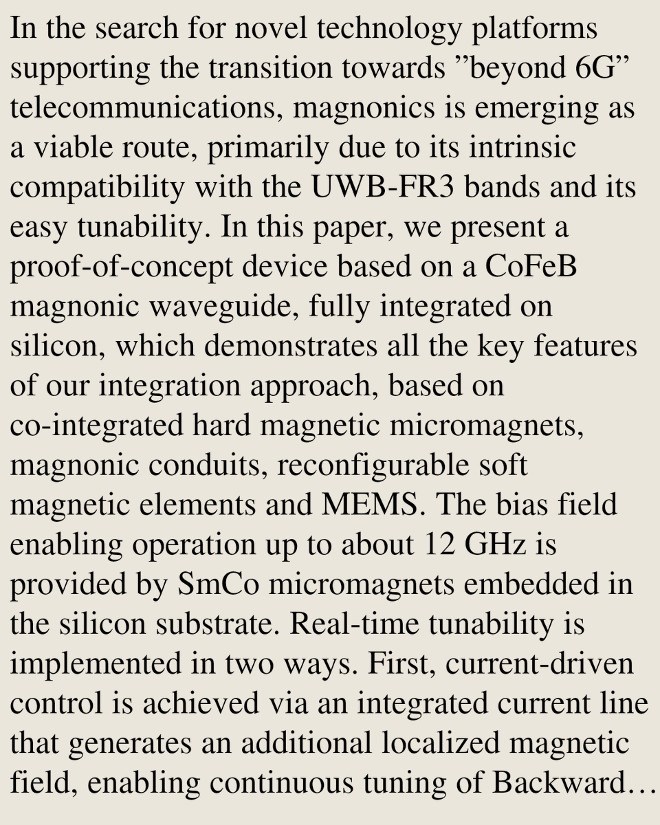 CWHN's tweet photo. Integrated tunable magnonic devices for beyond 6 GHz signal processing

Maria Cocconcelli, Antonio Angotti, Federico Maspero, Andrea Cattoni, Riccardo Bertacco
https://t.co/Qp0edBdX1X [𝚙𝚑𝚢𝚜𝚒𝚌𝚜.𝚊𝚙𝚙-𝚙𝚑] https://t.co/49oVoo95rh