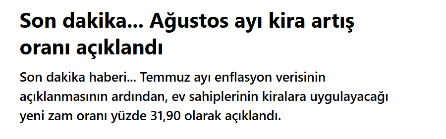 borsaninizinden's tweet photo. Ağustos ayı kira artış oranı %32 olmuş.

Eski kiracının, yeni kiracıdan daha fazla para ödediği tek ülke Türkiye.

İşler tersine döndü, %25 zam kısıtı zamanında ev sahipleri kiraları yüksekten başlattığı için üst üste zam gele gele eski kiracılar, yeni kiracılardan daha fazla para öder oldular.

Yüzyılların bu teamülünü sadece Türkiye terse döndürebilirdi, bunu da başardık 😂😂

Abi kitaplara konu olacak bir ülke burası ya :)
