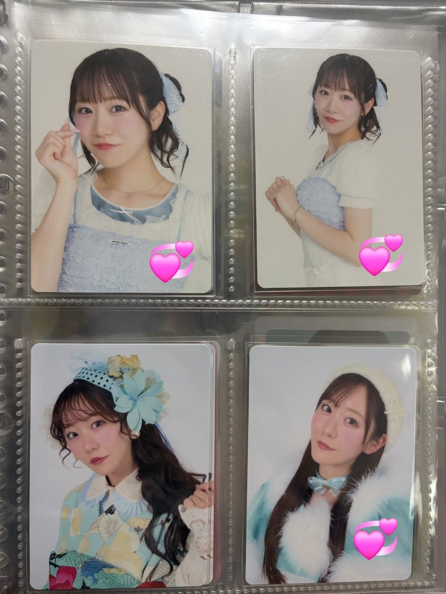yuppi__2's tweet photo. @karentan_oshi__ お声がけいただきありがとうございます！
こちら希望のものが💞でして、もしクリアトレカ1:紙トレカ2でもよろしければ是非交換お願いしたいのですが、私の希望のトレカが多いので現在残っている佐野桜庭のトレカに希望のものに印をつけていただいてもよろしいでしょうか？😣 https://t.co/WrNBTITZTx