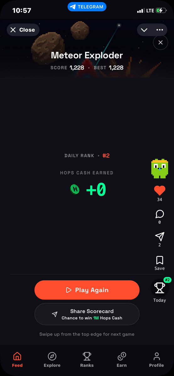 CryptoMafia2421's tweet photo. I have been looking for where to see amazing games like this 

Until @web3ambrose introduced me to @HopprStudio  and I have been trying different games 

Don’t worry I will be good soon and be their #1 on the table 

But for now guys try @HopprStudio for cool games https://t.co/VSwxiHsWsQ