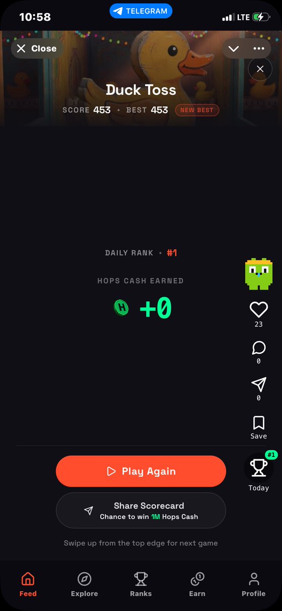 CryptoMafia2421's tweet photo. I have been looking for where to see amazing games like this 

Until @web3ambrose introduced me to @HopprStudio  and I have been trying different games 

Don’t worry I will be good soon and be their #1 on the table 

But for now guys try @HopprStudio for cool games https://t.co/VSwxiHsWsQ