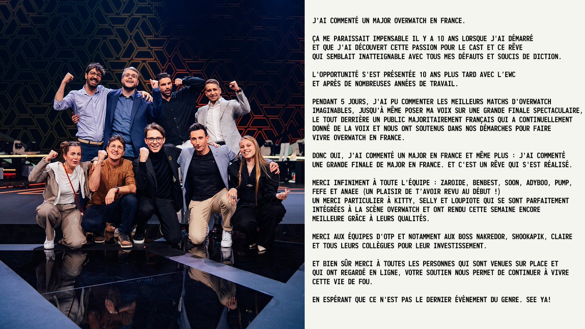 HammerKick_OW's tweet photo. Fin de l'@EWC_EN.
Merci ❤️

📷 jiiiaaan https://t.co/yCccxIpGGP